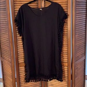 Swimsuit cover up in black